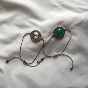 Charming Charlie - Set of 2- Jewel Slide Bracelets